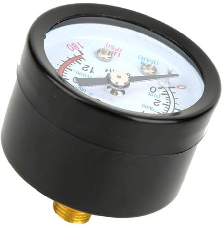 Instrument de Bol de Fer de Haute qualité Compresseur de Compresseur D'air pour les Vis / de Piston, Noir, 1,7 Pouce de Diamètre, 0 ~ 180 Psi, pour les Travailleurs de L'atelier