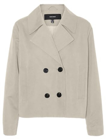 VERO MODA Damen Vmchloemia Short Trenchcoat Ga Noos Vmchloemia Short Trenchcoat Ga Noos (1er Pack)