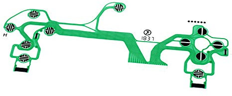 Button Ribbon Circuit Board Film Ribbon Flex Cable Replacement for PS4 Pro Dualshock 4 JDM-050 Controller Conductive Film