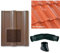 Brown Roof Tile Vent - Double Roman Vents with 100mm Flexi Pipe & Adaptor - Compatible with Sandtoft, Marley, Redland & Russell Tiles