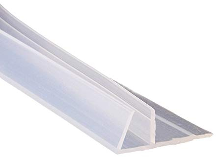 ETOPARS Joint de Porte de Bain Paroi de Douche Joint de Fenêtre Incurvé Forme Droite ou Caoutchouc Verre Bas Météo 8mm 78 F Forme Écart 0 à 20 mm