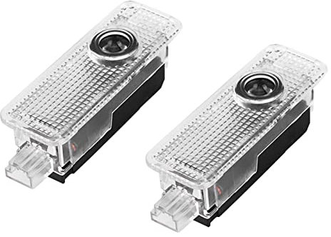 Akozon Door Light Projector, 2pcs Car LED Courtesy Light 12V Car Courtesy Puddle Light for XE/F-TYPE LED Door Projector