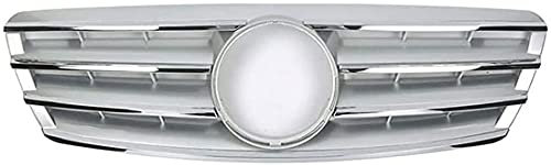 Coche Rejillas frontales de radiador para Mercedes Benz C Class W203 W204 C280 C320 C240 C200 C180 C200 C200 C260 C63 2000-2006, Parrillas delanteras de rejilla Reemplazo de la parrilla del riñón
