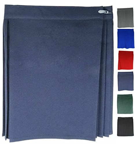 Axcent Comfort Netball Pleated Gym Skirt for Women Girls Kids School Uniform PE Kilt Knife Pleats Wrap Around Pleated Sports Skirt