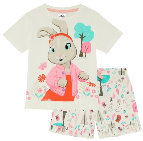 Peter Rabbit Lily Frilly 100% Cotton Short Pyjamas 12 Months - 7 Years