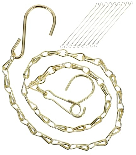 Toddmomy 10 Stück Blumenkorb Hängekette Vogelkäfig Hängeketten Blumenampel Kette Pflanzkorb Ketten Blumenkorb Kette Pflanzen Hängekette Gliederkette Deko Kette Mit Haken, P03015E49ZY4KUOM