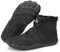 Mishansha Barefoot Shoes Invernali Uomo Stivaletti Scarponi Trekking Donna Inverno Scarpe Piedi Nudi Caldo Impermeabile Antiscivolo Stivali Nero 41 EU