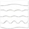 5 x transparente Acryl-Quilt-Lineale, gewellte Quilt-Vorlagen für Patchworks