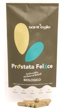Sant'Egle Prostata Felice, Integratore Biologico per Prostata e Calvizie, 90 capsule