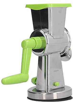 Rallador rotatorio, rallador rotatorio de tambor manual, moderno, compacto, hermoso, resistente, fácil de montar, molinillo de queso para cocinas