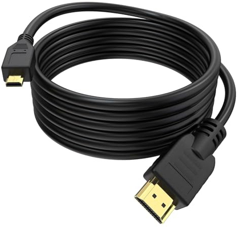 Toxaoii Micro-HDMI-auf-HDMI-Kabel, kompatibel mit Panasonic Lumix FZ1000 II FZ2000 FZ300 GX9 GX80 GX8 LX100 LX15 TZ100 TZ90 TZ95 TZ80 TZ70 G90 DC-FZ82 HC-V777 HC-VXF1