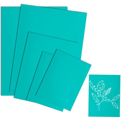 5 Pack Lino Printing Kit, Lino Sheets Printing Plates – Mixed Sizes Soft Linocut Sheets Linoleum for Engraving and Printmaking, Easy-Carve Linoleum Surface for Creative Craft and DIY Art (2A4+A5+2A6)