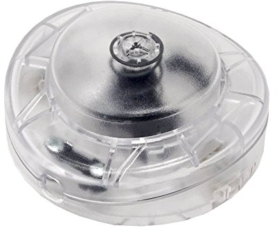 Fußschalter Transparent Ø 65x30 für Rundkabel 250V/2A Schnurzwischenschalter für Zuleitungen und Anschlusskabel Fußtretschalter