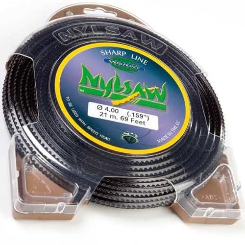 Hilo Nylon nylsaw 4 mm x 21 m dentados Blister hilo desbrozadora
