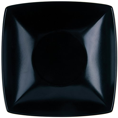 Excelsa 61566 Plato Hondo, Cerámica, Negro, 17.5 x 17.5 cm