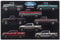 Ford Trucks Collage geprägtes Metallschild – Vintage Ford Wandkunst für Männerhöhle oder Garage