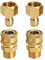 QWORK® 2 Stück Hochdruckreiniger Adapter Set , M22 3/8 Auto Spritzpistole Anschluss Set für Hochdruckreiner
