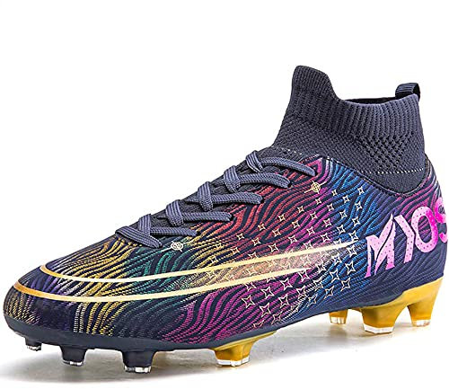 Niber Fußballschuhe Herren High Top Stollen Spikes Cleats Trainingsschuhe Professionelle Fussballschuhe Outdoor Sport Football Schuhe