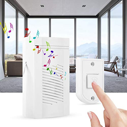 Wired doorbell Wall Mounted wired doorbell chime Doorbell Push Button Wired, Wired Doorbell Kit, Loud Doorbell Chime, wired doorbell for Home Security Door Chimes & Bells