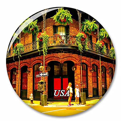 USA Amerika French Quarter New Orleans Kühlschrank Magnete Dekorative Magnet Flaschenöffner Tourist City Travel Souvenir Collection Geschenk Starker Kühlschrank Aufkleber
