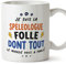 Mugffins Tassen/Becher mit Spruch für HÖHLENFORSCHERIN - Auf Französisch - Tout le monde vous a parlé - 11 oz / 330 ml - originelles und lustiges Geschenk Mitarbeiter