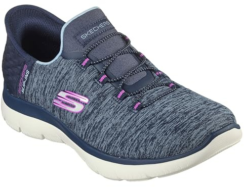 Skechers Summits Dazzling Haze Baskets pour Femme, Bleu Marine, 36 EU Large