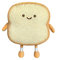 SUNSK Toast Geschnittenes Brotkissen Toast Sofakissen Lustiges Toastkissen Brotform Plüschkissen Spielzeug Weiches Gefüllte Puppe für Kinder Erwachsene 18CM