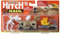 Matchbox Collectors Druckguss-Anhängerkupplung und Schlepp-Sammelspielset – MBX Archäologe Dig ~ Tan MBX Truck Camper zieht MBX Flachanhänger und Bagger ~ Enthält Dinosaurierfigur und Ei und andere