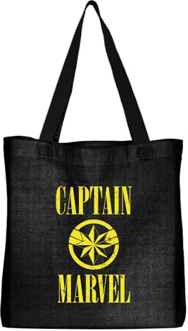 Marvel Captain BWMAVLSBB012 Unisex Tote, Schwarz, Größe 38 cm x 42 cm, Schwarz, 38 X 42 CM, Utility