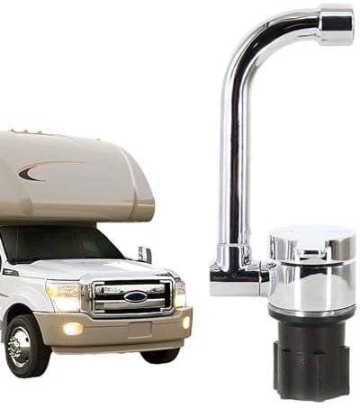 Bexdug Robinets de Cuisine pour Camping-Car - Robinet d'eau Pliable en Laiton Peu encombrant | Équipement Nautique pour Bar, Yacht, hangars à Bateaux, Camping-Cars, caravanes