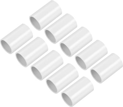 sourcing map Accoppiatore per condotto in PVC, 25 mm, terminale per tubo elettrico, confezione da 5