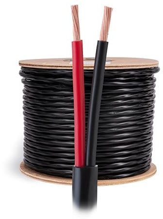 Cables Direct Online 16AWG Outdoor Speaker Wire, 250 ft | 2 Conductor, CCA- Copper Clad Aluminum, Stranded Bulk Audio Cable |Direct Burial, UV Resistant