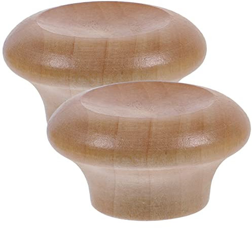 2pcs Solid Wood Pot Cap Top Bead Wooden Pot Lid Knobs for Kitchen Replacements Saucepan Lid Handle Cookware Lid Handle Handles Pot Cover Knobs Lid Replacement Pot Handle Mini