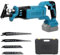 Akku Säbelsäge kompatibel mit Makita 18V, mit 4 Sägeblättern, 3200 U/min, elektrische Holzsäge mit variabler Geschwindigkeit zum Schneiden von Holz, Metall und PVC