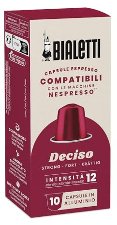 Bialetti Café Capsules compatibles Nespresso® - Deciso - 10 Capsules