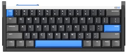 IQUNIX EZ60 HE Gaming Keyboard Wired with Rapid Trigger, Magnetic Switches, Aluminum Frame, RGB, Adjustable Actuation, 8000 Hz Polling Rate, 60% Compact Design for Windows PC (Star Trail)