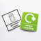 Recycling Stickers for Bins, General Waste and Mixed Recycling, Pack of 2 signs - 120mm x 120mm, Self-Adhesive labels