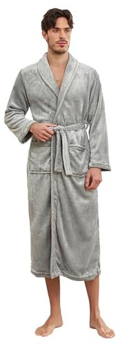 Herren Bademantel Saunakilt Herren Herren Morgenmantel Badeponcho Herren Hausanzug Herren Schlafanzug Herren Lang Einfarbig Für Sauna Komfort