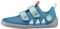 Affenzahn Barfußschuh Baumwolle Lucky Klettverschluss Vegan rutschfest Flexibel Reflektierend für den Sommer in Größe 21-32 Hai - Hellblau