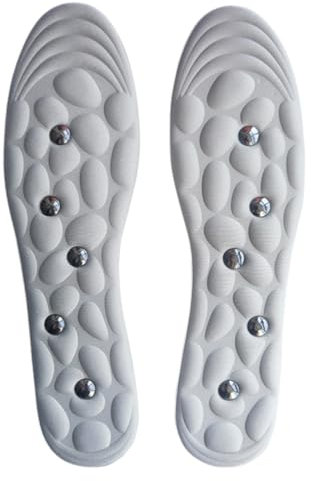 VYIBPDY 1 Paar Magnetische Einlegesohlen, Erleichterung Für Schmerzende Füße Mit Magnetischen Akupressur Einlegesohlen, Magnetische Massage Einlegesohle Geeignet für Männer Größe 35-45 (27.5cm)