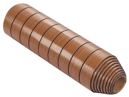 LN COZY CORNER Self-Adhesive Wood Grain Wallpaper 40cm x 3m Peel and Stick Waterproof Vinyl Wrap 3D Wood Slat Effect for Walls Furniture Kitchen Cabinets (Dark Brown)