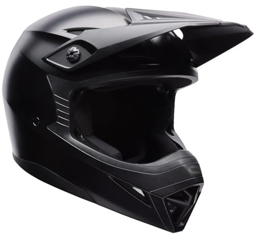 BELL MX-10 MIPS Solid Casco da motocross, nero opaco, certificato ECE 22.06, con MIPS, peso leggero e sistema di ventilazione per Enduro, Downhill & Offroad