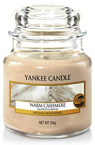 Yankee Candle Candela profumata in giara piccola | Caldo cashmere | Durata Fino a 30 Ore