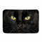 Coloranimal Front Door Mat Indoor Outdoor Entrance Welcome Doormats Black 3D Cat Pattern Absorbs Shoes Scraper Flannel Carpets Lightweight