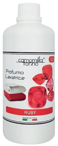 Profumo Concentrato Bucato, Biancheria Lavatrice 250 ml. Linea Preziosa. Camomilla Torino. In 4 Fragranze. Italy. (Ruby)