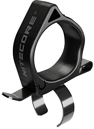 Nitecore NTR10 der Tactical Clip-on Ring für die Nitcore CI7, New P12, New P12R, P22R und i4000R, Schwarz