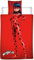 AYMAX S.P.R.L. Bettwäsche Ladybug Miraculous Flanell, Bettbezug 140 x 200 cm + Kissenbezug 65 x 65 cm
