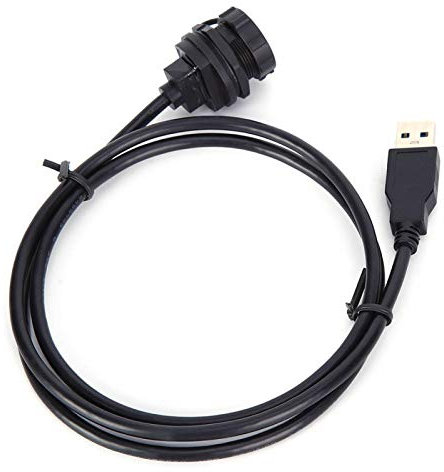 Connecteur USB Câble de données étanche Connecteur de conversion Cordon adaptateur USB3.0 Femelle mâle Prise de fil Adaptateurs de montage sur panneau équipement numérique Connecteur Etanche 1 Fils