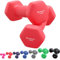 TOSANEO 2er Set Hanteln Neopren Kurzhanteln Gewichte für Gymnastik Aerobic Fitness Hantelset 2X 1,0kg bis 5,0kg Hantel 2X 1,5kg rot