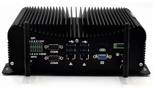 VENOEN Mini industrial PC Core i7 10510U, Rugged Small Computer, Windows 10 mini pc fanless, 16GB DDR4 RAM 512GB SSD, RS485, GPIO, 9-36V Wide Voltage, PCI E Wifi, SIM, mini industrial computer